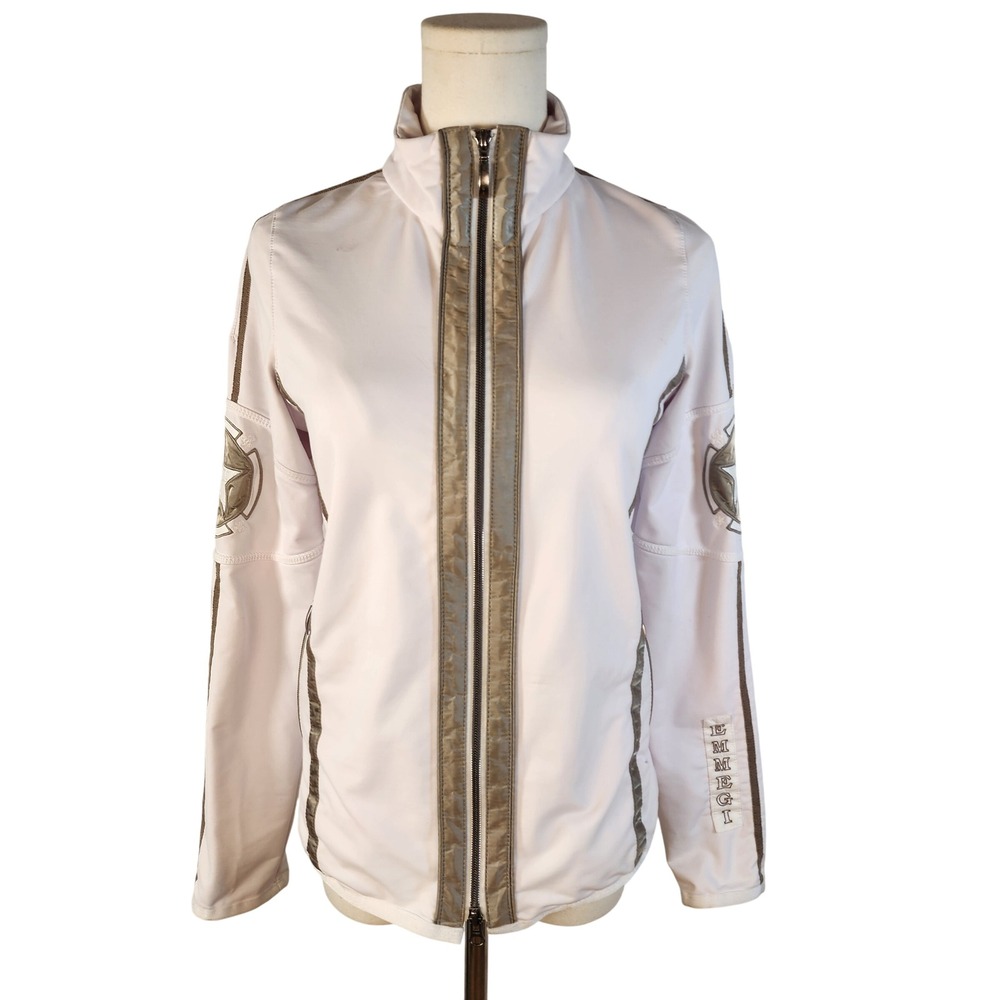 EMMEGI Women's Full Zip Track Jacket Star Embellishment